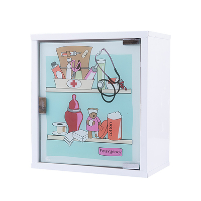 Viable Wall Mounted Glass Door Disinfection Cabinet Medicine Box Home Medical First Aid Kit